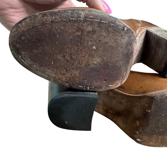 Freebird By Steven Detroit Women's  Size 7  Brown Leather Ankle Booties - Picture 9 of 16